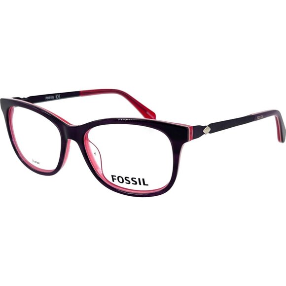 Fossil FOS7025 Women's Eyeglass Frame Purple Violet Red - Picture 1 of 5